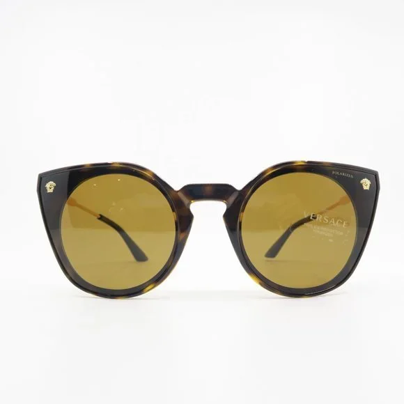 Versace Mod. 4410 108/83 60mm Havana-Brown Polarized New Woman's Eyeglasses. - Picture 2 of 8